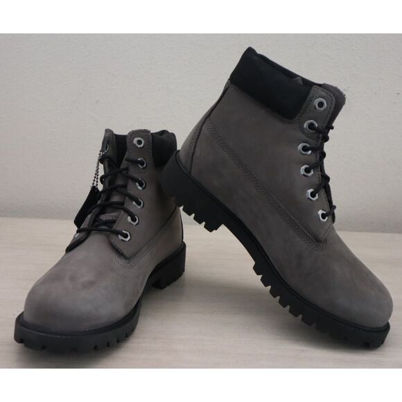Timberland 0A64B9-033 Men's Sz 6.5M Med. Gray Nubuck Premium 6" Waterproof Boots - Picture 1 of 11